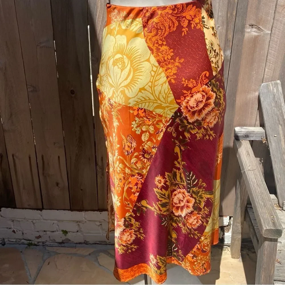 UO Molly Slinky midi slip skirt size XS